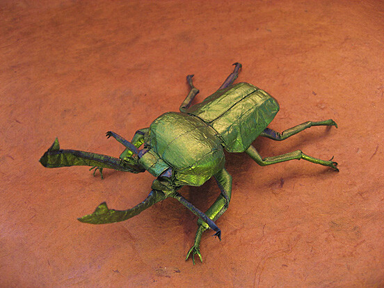 用纸做的昆虫 太逼真了 The Design Inspiration Origami Bug <a class='shortlnk' href='/s/1487a1616' target='_blank' title='http://thedesigninspiration.com/photos/origami-bug/'>http://duitang.com/s/1487a1616</a>