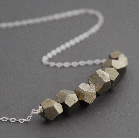 有几个面呢 lucky seven pyrite chunk polyhedron necklace by ballandchain - wanelo <a class='shortlnk' href='/s/0526963b' target='_blank' title='http://www.wanelo.com/women/lucky+seven+pyrite+chunk+polyhedron+necklace+by+ballandchain-82442'>http://duitang.com/s/0526963b</a>