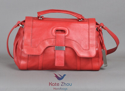 Botkier 红色羊皮 Charlotte Satchel 手提斜挎包-包体设计流露浓浓的复古气息 <a class='shortlnk' href='/s/050dbdf8c' target='_blank' title='http://item.taobao.com/item.htm?id=9445846234&amp;frm='>http:/…