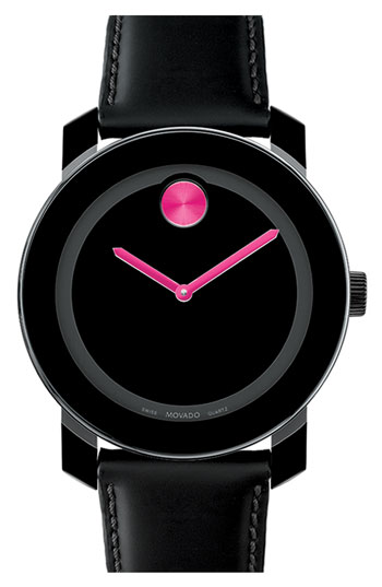 Movado 黑色腕表 色彩指针 大亮点！！ <a class='shortlnk' href='/s/168fc997e' target='_blank' title='http://shop.nordstrom.com/s/movado-large-bold-watch/3136080?cm_cat=datafeed&amp;cm_ite=movado_%27la…