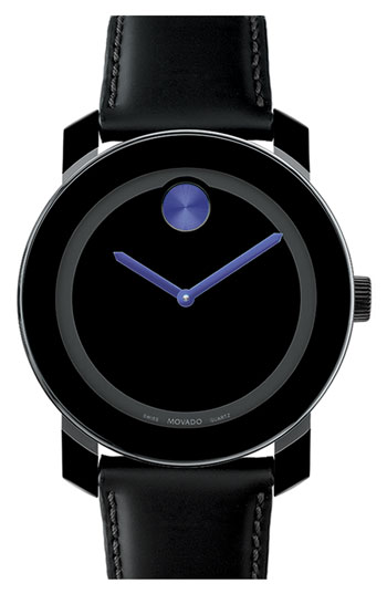 Movado 紫色指针黑色表盘腕表 <a class='shortlnk' href='/s/1555e82b8' target='_blank' title='http://shop.nordstrom.com/s/movado-large-bold-watch/3136081?origin=related-3136081-0-1-1'>http://duitang.com/s/1555e82b8</a>