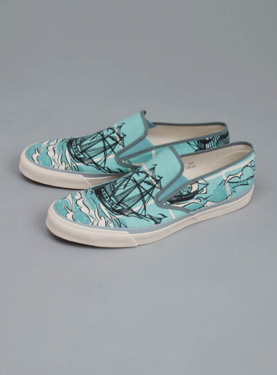 绿色帆布鞋，不是一般的美啊~！ 买了 » Yacht print sneaker <a class='shortlnk' href='/s/02fc8123b' target='_blank' title='http://www.couvertureandthegarbstore.com/Product/?p=3709&amp;i=3838'>http://du…