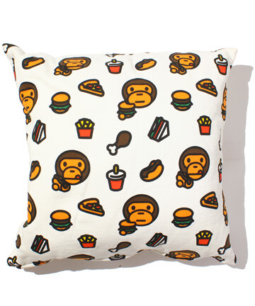 看到这么可爱的抱枕就是想买啊~A BATHING APE - BABY MILO Cushion