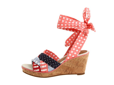 糖果色的水玉，美丽得不行~~~Sperry Top-Sider Santa Rosa凉鞋
