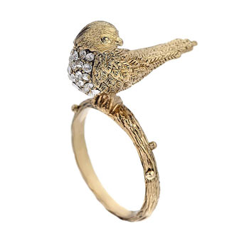 perched bird ring - Accessories - evans perched bird ring