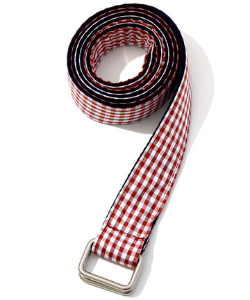 格子控的最爱，超级喜欢这款腰带 ~G1950 - Color Line Gingham Check Belt