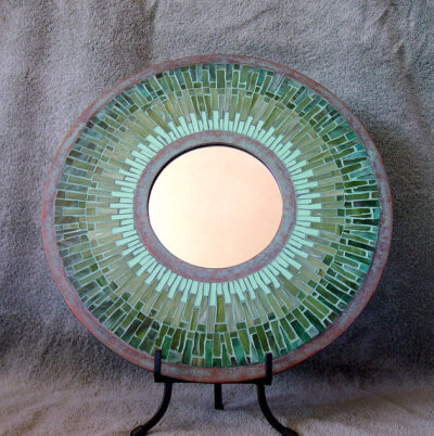 Corroded Copper Mosaic Accent Mirror 2011 by troyzie on Etsy Corroded Copper Mosaic Accent Mirror 2011