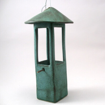 Etsy的瓷喂鸟器上的cherylwolffgarden Porcelain Bird Feeder