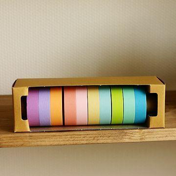 绝对是文具控的爱啊！！！多功能胶带Masking tape10个组