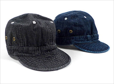 太好看的牛仔丹宁布Denim Army Cap军帽！ 日本NEXUSVII