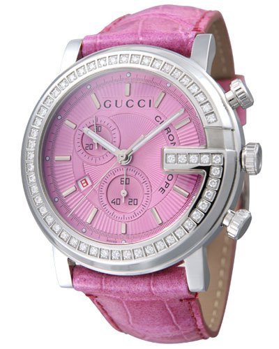 GUCCI G-CHRONO COLLECTION G字豪华镶钻石英女表