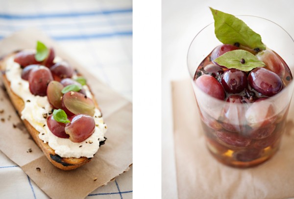 Pickled Grapes + a Crostini @ Artessen