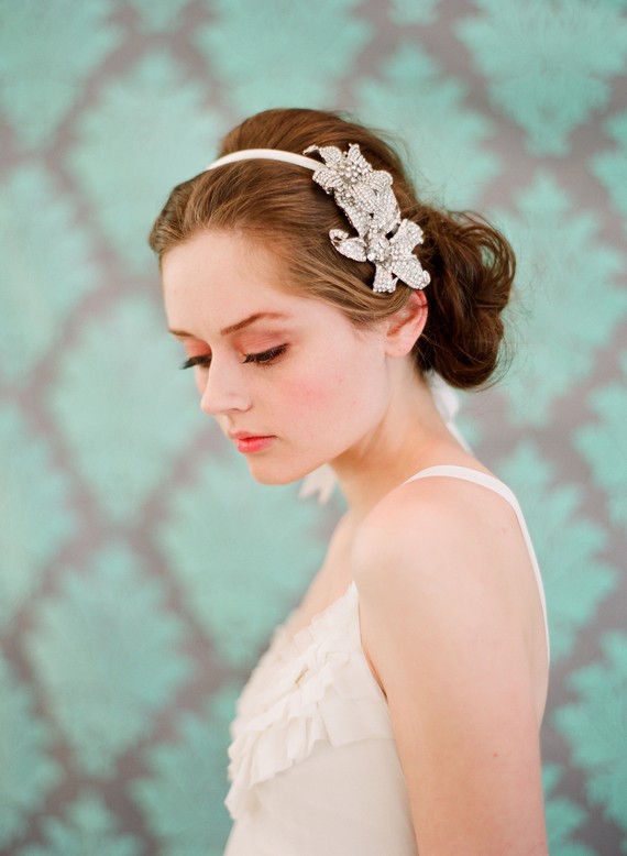 Rhinestone double flower headband