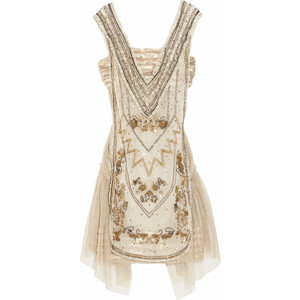 Anna Sui Embellished tulle and lace dress - Polyvore Anna Sui Embellished tulle and lace dress 精灵样的裙子~~~