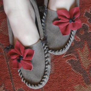 红花朵单鞋