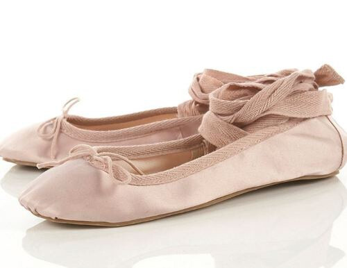 Vestry Leg Tie Ballet Pumps from Topshop - $36