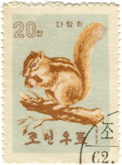 韩国的松鼠邮票