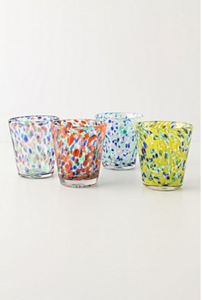 a set of confetti-speckled glasses<a class='shortlnk' href='/s/021caffa005ccd032' target='_blank' title='http://www.anthropologie.com/anthro/catalog/productdetail.jsp?id=073956&catId=HOME-TABLETOP-GLASSWARE&pushId=HOME-TABLETOP-GLASSWARE&popId=HOME&navAction=top&navCount=18&color=040&isProduct=true&fromCategoryPage=true&subCategoryId=HOME-TABLETOP-GLASSWARE-EVERYDAY'>http://duitang.com/s/021caffa005ccd032</a>