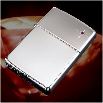 ZIPPO 纯银 镶嵌钻石