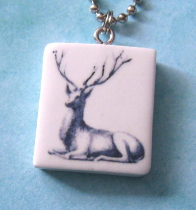 Oh Deer Pendant Necklace by suchprettycolors on Etsy Oh Deer Pendant Necklace
