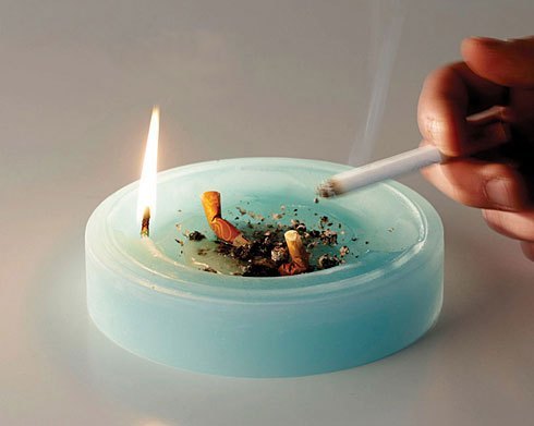 蜡烛 创意 新奇 奇特 烟灰缸