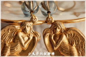 【艾菲索斯的守护天使/美国老货复古耳坠/耳环】小兔子闷饭特稀