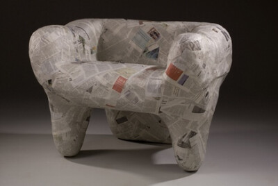 凹凸椅(papier-mache chair) | paper-chair2