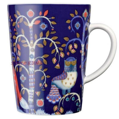 芬兰Iittala Taika魔幻森林 400ml仲夏蓝马克杯/茶/咖啡杯