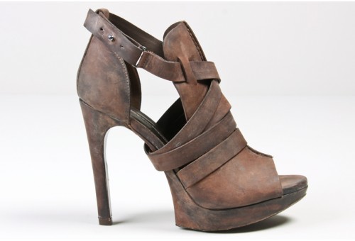 哇~复古美鞋~这么高的跟你敢穿骂？ebano cara strapped heel Oak ebano cara strapped heel