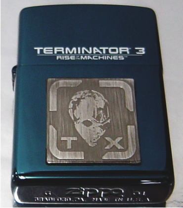 东京直送 ZIPPO terminator3 终结者 T2-W3 蓝色 全球限量500只