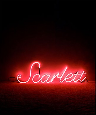 "Scarlett" in Neon Lights