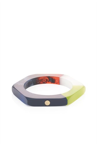 多种颜色混一起的手镯~ 很亮呀！High Tide Colorblock Bolt Bangle