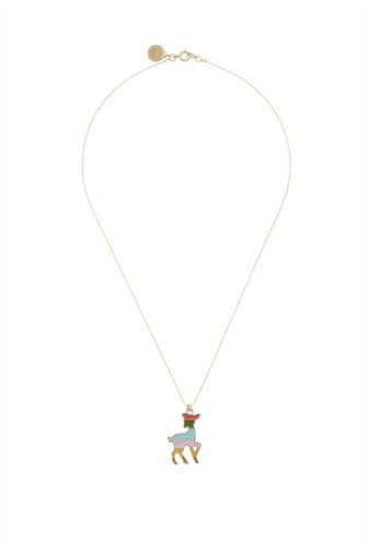 Marc Jacobs 小鹿的挂件~很是可爱啊~！Rainbow Doe Pendant Necklace