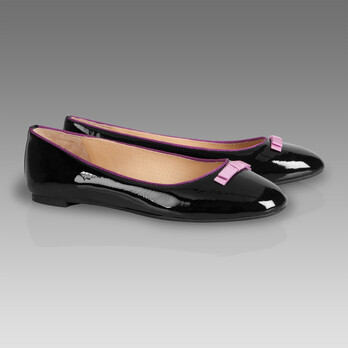 Paul Smith Women’s Shoes | Jackie Shoe -黑色搭配粉红色，性感中带有时尚