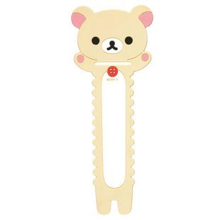 爱的抱抱，rilakkuma 轻松小熊 锯齿 耳机 绕线器 米色