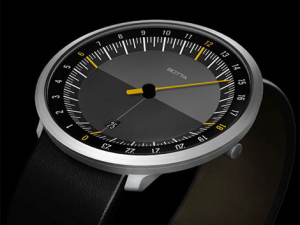这款手表设计来自德国Botta Design公司，uno 24只有一个指针，转一转就是24小时，并且指针的转速仅是普通手表转速的1/2。从手表上还能直观的看出一天中太阳所在的位置，表盘的中间有一条水平线，表盘上的刻度与指针…