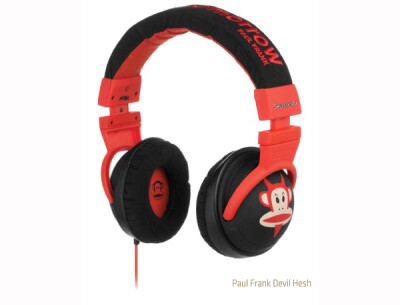 Skullcandy全新Paul Frank Devil Hesh耳机 - 以红黑色配搭，设计可爱独特，耳机更印有可爱的Paul Frank魔鬼公仔~好可爱的~！