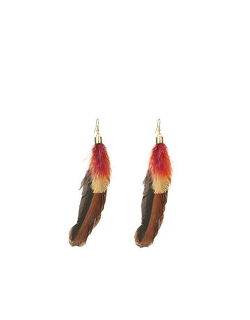 羽毛耳环~色彩缤纷~！FEATHER EARRING