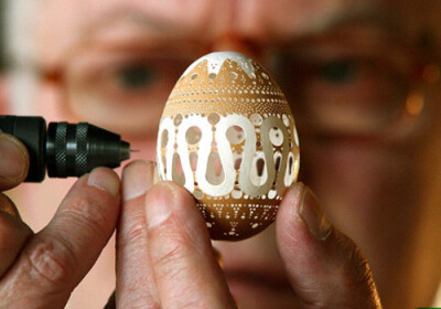 蛋壳雕刻