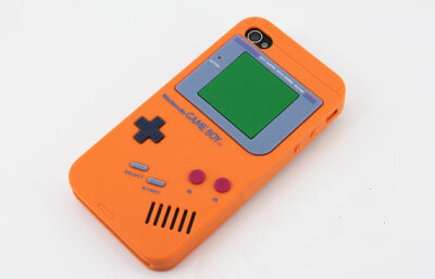  iPhone 4 Gameboy Style Silicone Case-Orange-Outstanding- choose one for you
