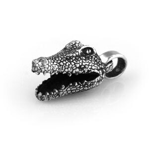 鳄鱼戒指，非常别致的一枚Dog State Silver Crocodile View item image 1