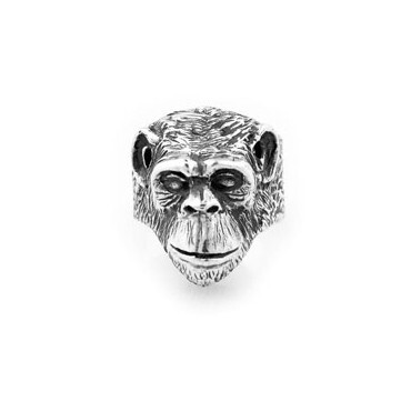 Dog State Silver Monkey Ring ~太可爱的猴子戒指了，好别致啊~！