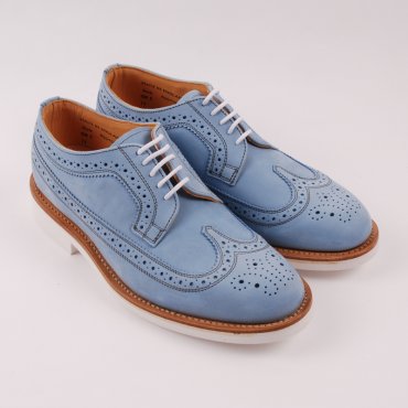 女士网眼休闲鞋，很帅气的一双~Mark McNairy New Amsterdam Ladies Long Wing Brogue - Sky Blue View item image 1