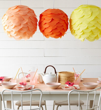 paper lanterns @ We Love Indie paper lanterns