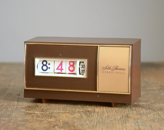 Vintage Working Seth Thomas Speed Read Clock by TheFancyLamb Vintage Working Seth Thomas Speed Read Clock