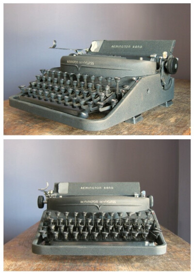 Vintage 1940s Remington Noiseless Model 7 Manual 古旧手动打字机