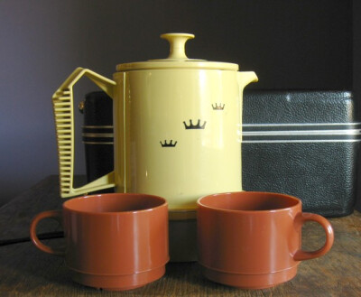 Vintage Portable Coffee Set Poly Perk Coffee 便携式咖啡壶套装