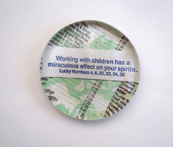 Fortune Paperweight or Magnet Children create your by tannerglass Fortune Paperweight or Magnet (Children)- create your own, too