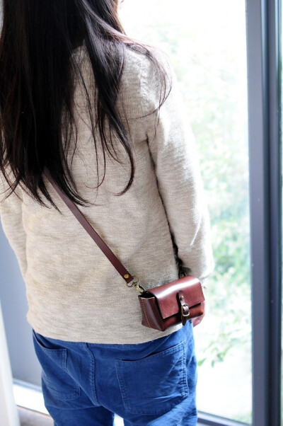 Hand Stitched Dark Brown Leather Digital by ArtemisLeatherware Hand Stitched Dark Brown Leather Digital Camera Case/Bag