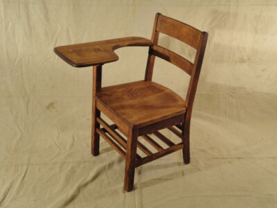 古董橡木学生台椅 DutchTouchAntiques on Etsy Antique Oak School Chair - Desk